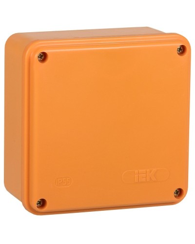 Коробка распаячная огнестойкая ПС 100х100х50 6P 6мм² IP44 гладкие стенки (UKF20-100-100-050-6-6-09). Коробка распаячная огнестойкая безгалогенная (HF). IEK в Якутске