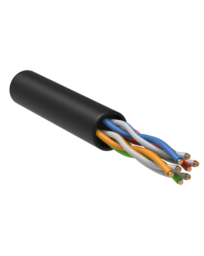 GENERICA U/UTP кат.5E 24AWG 4 пары LDPE черный (BC3-C5E04-139-305-R-G). Кабель «витая пара» (LAN) для структурированных систем связи. IEK в Якутске