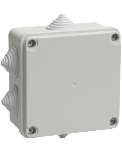 Коробка распаячная КМ41233 100х100х50 открытой проводки IP44 6 гермовводов серая (UKO11-100-100-050-K41-44). Коробка распаячная безгалогенная (HF). IEK в Якутске