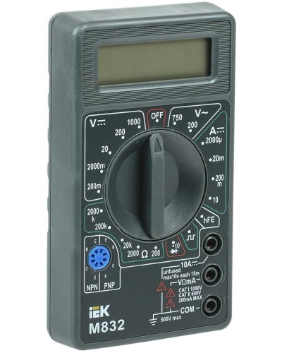 Мультиметр цифровой Universal M832 (TMD-2S-832). Мультиметр цифровой. IEK в Якутске