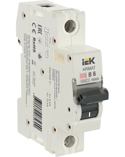 M06N 1P B 6А 6кА ARMAT (AR-M06N-1-B006). Автоматический выключатель. IEK в Якутске