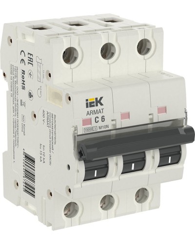 M10N 3P C 6А 10кА ARMAT (AR-M10N-3-C006). Автоматический выключатель. IEK в Якутске
