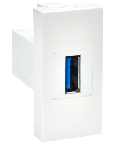 Розетка USB A 3.0 PRIMER РКЮ-10-00-П белый IEK (PR-KK40D-RU-0-1-A3-K01). Розетка USB. IEK в Якутске
