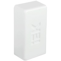 Заглушка 25х25 белая ELECOR (4 шт) (CKMP10D-Z-025-025-K01-R). Заглушка для кабель-канала. IEK