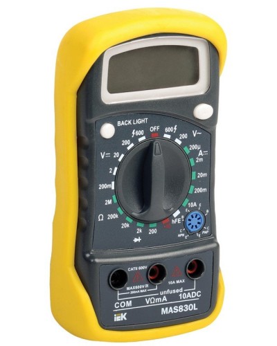 Мультиметр цифровой Master MAS830L (TMD-3L-830). Мультиметр цифровой. IEK в Якутске