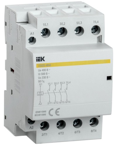 Контактор модульный КМ25-40М AC/DC (MKK21-25-40). Контактор модульный. IEK в Якутске