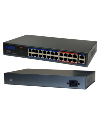 KN-SW2402POE+. Коммутатор с питанием по PoE. KENO в Якутске