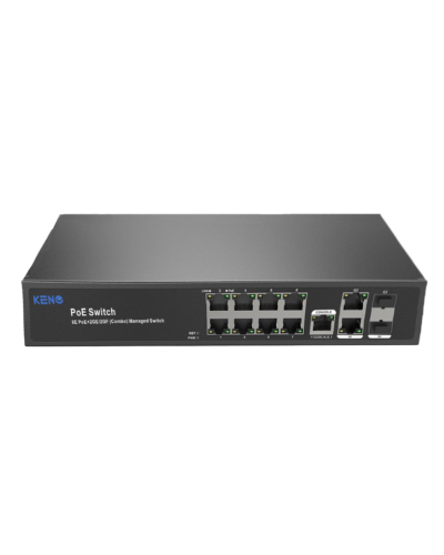 KN-SW802SFP/M2. Коммутатор с питанием по PoE. KENO в Якутске