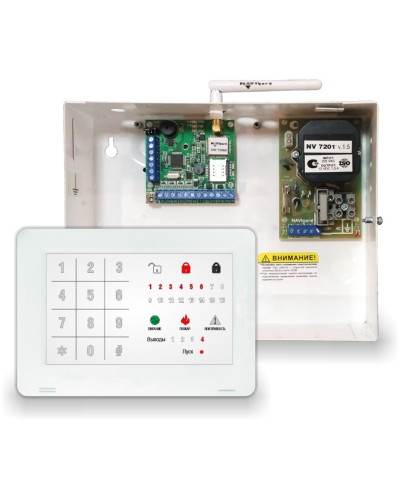 NV 1010c/8524. Устройство оконечное объектовое приемно-контрольное c GSM коммуникатором. NAVIgard в Якутске