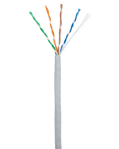 U/UTP 4pair, Cat5e, In, PVC (CCA-UU004-5E-PVC-GY). Кабель «витая пара» (LAN) для структурированных систем связи. NETLAN в Якутске