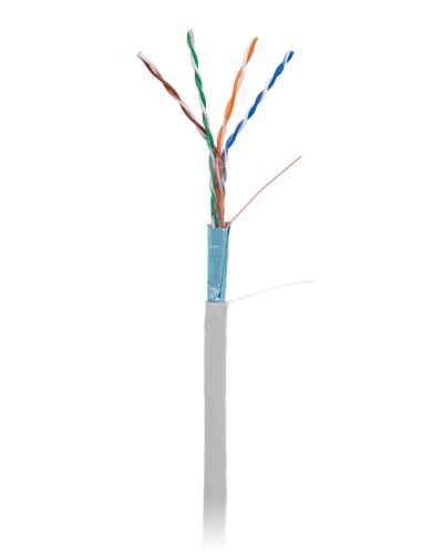 F/UTP 4pair, Cat5e, In,PVC (EC-UF004-5E-PVC-GY-1). Кабель «витая пара» (LAN) для структурированных систем связи. NETLAN в Якутске
