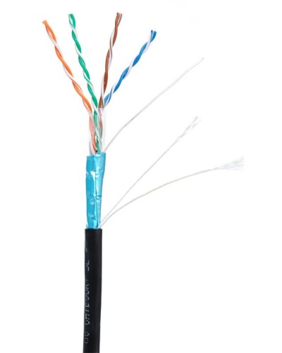 F/UTP 4pair, Cat5e, Out, PE (EC-UF004-5E-PE-BK-1). Кабель «витая пара» (LAN) для структурированных систем связи. NETLAN в Якутске