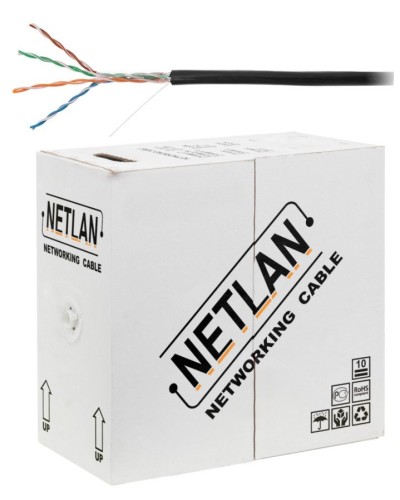 U/UTP 4pair, Cat5e, Out, PE, CCA (CCA-UU004-5E-PE-BK) . Кабель «витая пара» (LAN) для структурированных систем связи. NETLAN в Якутске