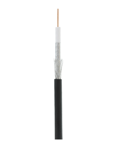 RG-6 CCS, Out, PE (EC-C2-32123B-BK-3). Кабель коаксиальный омедненный. NETLAN в Якутске