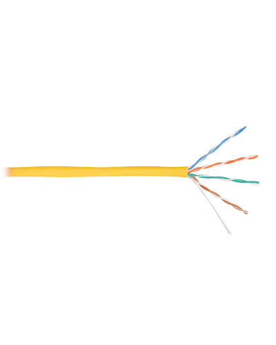 U/UTP 4pair, Cat5e, Solid, In, PVC (NMC 4100A-YL). Кабель «витая пара» (LAN) для структурированных систем связи. NIKOMAX в Якутске
