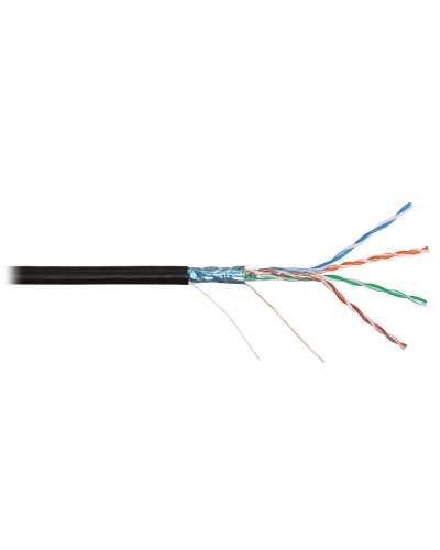 F/UTP 4pair, Cat5e, Solid, Out, PVC (NMC 2200B-BK). Кабель «витая пара» (LAN) для структурированных систем связи. NIKOMAX в Якутске