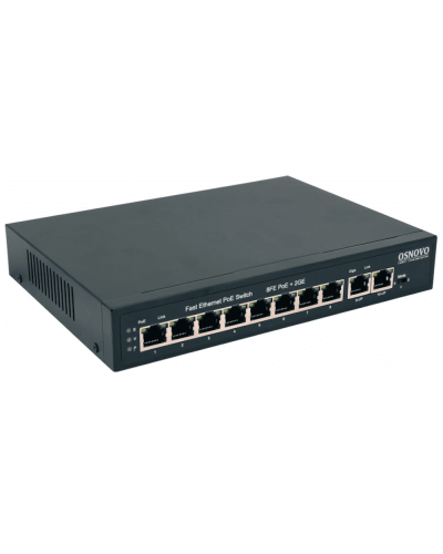 SW-20820(120W). Коммутатор 10-портовый  Gigabit Ethernet с PoE. OSNOVO в Якутске