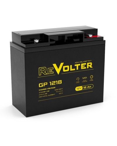 Revolter GP 1218. Аккумулятор автомобильный герметичный свинцово-кислотный. Revolter в Якутске