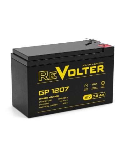 Revolter GP 1207. Аккумулятор автомобильный герметичный свинцово-кислотный. Revolter в Якутске