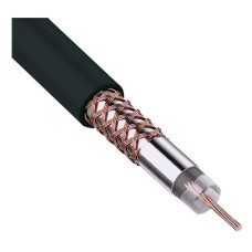 RG-58 A/U, 50 Ом, Cu/Al/Cu, 64%, 100 м, черный (01-2003). Кабель коаксиальный радиочастотный. Rexant