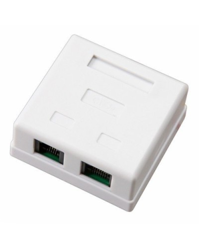 Розетка компьютерная внешняя, 2-порта RJ-45 (8P8C), UTP CAT 6 REXANT (03-0136): Розетка RJ-45 в Якутске