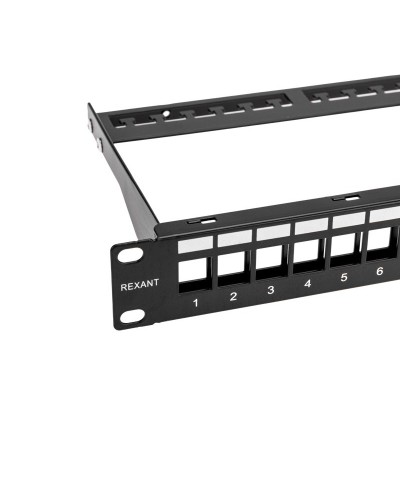 Панель коммутационная наборная 19", 1U, 24 порта, UTP REXANT PRO (02-0053): Патч-панель 19" в Якутске