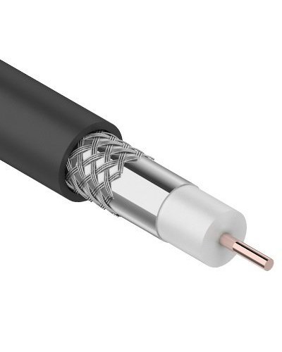 RG-6U, 75 Ом, CCS/Al/Al, 64%, 100 м OUTDOOR. REXANT (01-2202). Кабель коаксиальный радиочастотный. Rexant в Якутске