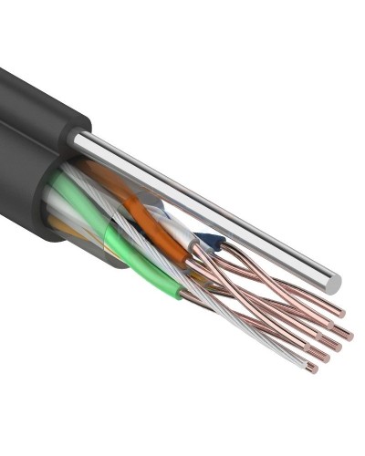 U/UTP 4PR 24AWG CAT5e 305м OUTDOOR+ТРОС*1 REXANT (01-0046). Кабель «витая пара» (LAN) для структурированных систем связи. Rexant в Якутске