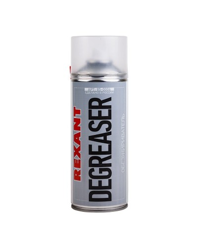 Очиститель обезжириватель DEGREASER, REXANT, 400 мл, аэрозоль (85-0006): Баллон с очистителем в Якутске