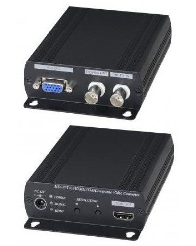 AD001HD4. Преобразователь-разветвитель AHD/HDCVI/HDTVI в HDMI/VGA/CVBS. SC&T в Якутске