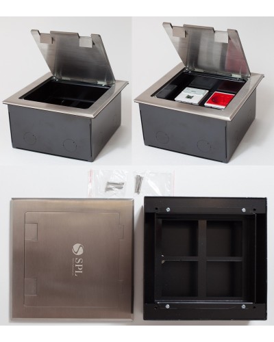 Люк на 4 поста (45х45), из нержавеющей стали, с коробкой, IP40 (300014). Люк. SPL в Якутске