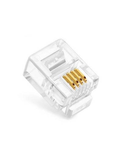 Коннекторы 6P4C (RJ-11) (100шт) (10-0227). Телефонный разъем 6P4C (RJ-11). SUPRLAN в Якутске