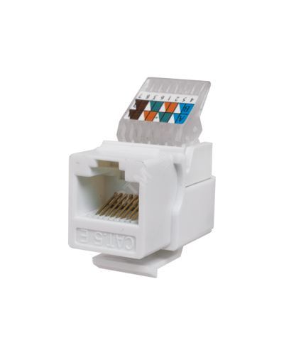 Модуль-вставка Keystone Кат5е, без.инстр.зад, белый UTP (10-0312): Вставка Keystone Jack RJ-45 в Якутске