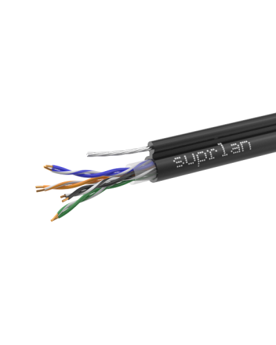 UTP Cat.5e 4x2x0,51 Cu PE Outdoor T-FG8 (трос) Premium (01-0308-1). Кабель «витая пара» (LAN) для структурированных систем связи. SUPRLAN в Якутске