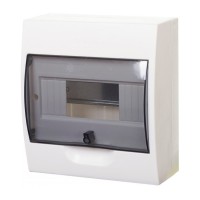 City9 Box 8 модулей навесной с прозрачной дверцей (EZ9E108S2SRU). Щиток модульный. Systeme Electric