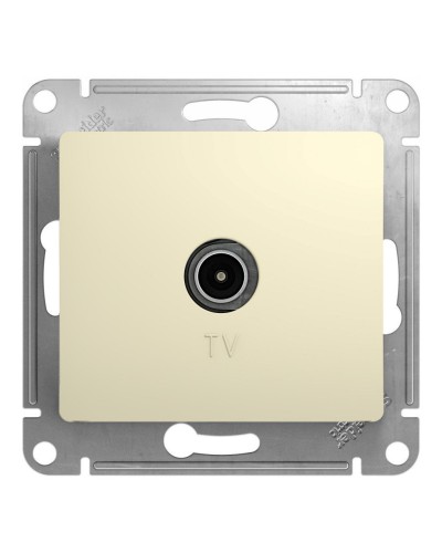 Glossa розетка TV антенна коннектор, 1-местная, скрытой установки, механизм, бежевый (GSL000293). Розетка TV антенна. Systeme Electric в Якутске