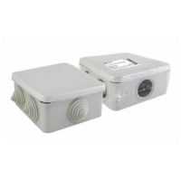 Коробка ОП 100х100х50мм, крышка, IP55, 6 вх. (SQ1401-1255). Распаячная коробка. TDM ЕLECTRIC