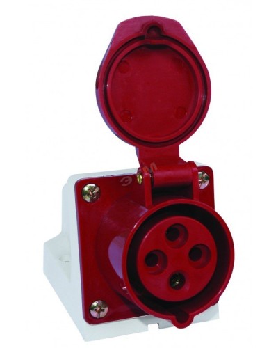 Розетка 114 стационарная 3Р+РЕ 16А 380В IP44 (SQ0602-0002). Розетка. TDM ЕLECTRIC в Якутске