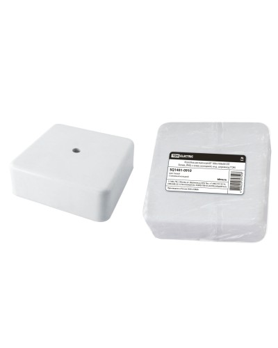 Коробка КР 100х100х44 ОП белая, IP40, с клеммной колодкой (SQ1401-0910). Распаячная коробка. TDM ЕLECTRIC в Якутске