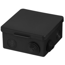 Распаячная коробка ОП 100х100х55мм, крышка, IP54, 8вх., черная TDM (SQ1401-0913). Распаячная коробка ОП. TDM ЕLECTRIC