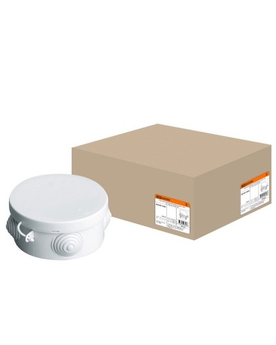 Коробка ОП D85х40мм, крышка, IP54, 4вх. (SQ1401-0102). Распаячная коробка. TDM ЕLECTRIC в Якутске