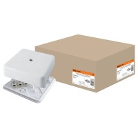 Коробка КР 100х100х29 ОП с клеммной колодкой, белая, IP40 (SQ1401-0208). Распаячная коробка. TDM ЕLECTRIC