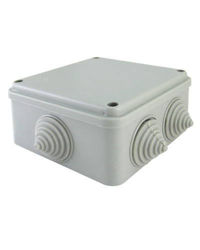 Коробка ОП 100х100х50мм, крышка на винтах, IP55, 6 вх. (SQ1401-1234). Распаячная коробка. TDM ЕLECTRIC в Якутске