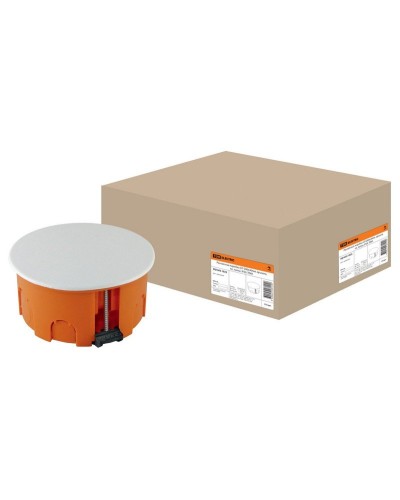 Распаячная коробка СП D80х40мм, крышка, пл. лапки, IP20, TDM (SQ1403-1025). Распаячная коробка СП. TDM ЕLECTRIC в Якутске