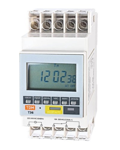 ТЭ8A-1мин/7дн-8on/off-16А-DIN TDM (SQ1503-0002). Таймер электронный. TDM ЕLECTRIC в Якутске