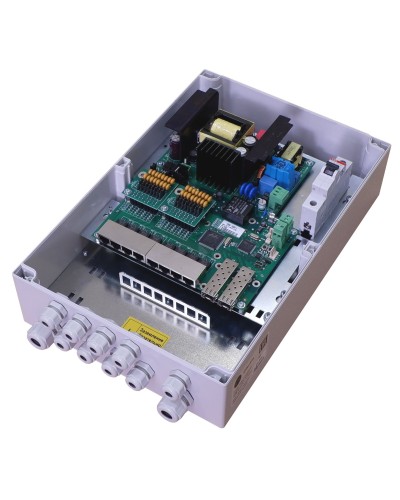TFortis PSW-2G8F+. Коммутатор для подключения 8 камер. TFortis в Якутске