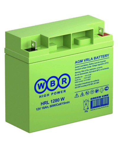 WBR HRL1280W. Аккумулятор герметичный свинцово-кислотный. WBR в Якутске