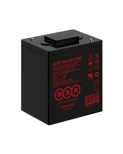 WBR EVX225-6G. Аккумулятор герметичный свинцово-кислотный. WBR в Якутске