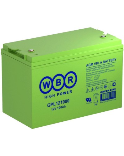WBR GPL121000. Аккумулятор герметичный свинцово-кислотный. WBR в Якутске