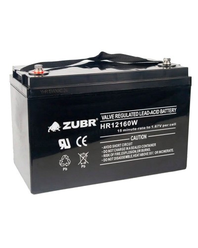 ZUBR HR 12160W (12V, 45Ah). Аккумулятор герметичный свинцово-кислотный. ZUBR в Якутске